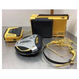 Sony Sports Watchman, Walkman, CD, headphones