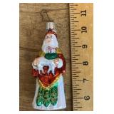 Old World Christmas mercury glass Santa ornament