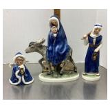 Goebel Flight Into Egypt porcelain figures