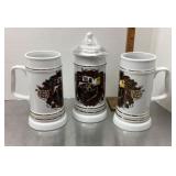 3 1999 Beer steins