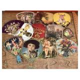 Cardboard advertising fans