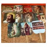 Bible story theme+ cardboard advertising fans