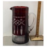 Ruby cut to clear pitcher