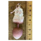 Radko mercury glass Santa ornament