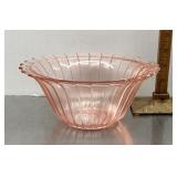 Pink Depression 'Sierra Pinwheel' bowl