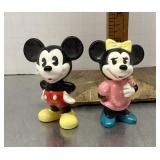 Mickey & Minnie Mouse figures