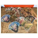 Bible story theme cardboard advertising fans