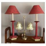 3 table lamps