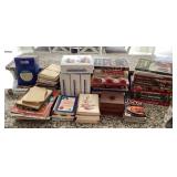 Large group of cookbooks