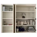 Contents of upper kitchen cabinets