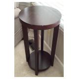 Small round side table