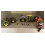 Frog figurines