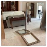 2 Bathroom wall mirrors & picture frame