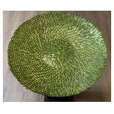 Decorative glass console bowl