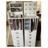 Multi-drawer organizers and craft supplies