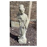 3' concrete garden statue -- read desription