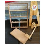 Thread rack and clamp-on table extension