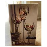 3 tea light candle holders