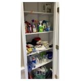 Contents of laundry room closet