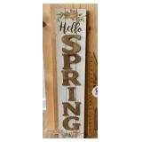 Hello Spring sign