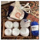Knitting yarn and bags