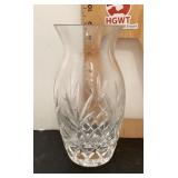 Heavy lead crystal vase