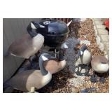 5 goose decoys
