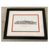 Framed John Pils Augusta MO print 13x17