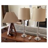 3 table lamps