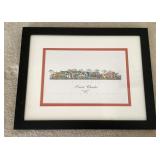 Framed John Pils St. Charles print 13x17