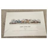 Unframed John Pils STL Zoo print 11x17