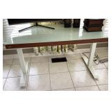 AirLift tempered glass adjustable standing desk