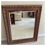 33x39 framed beveled wall mirror