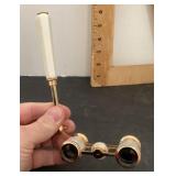 Brass and mother of pearl opera glasses