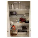 Contents of laundry room closet