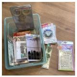 Tote of rubber stamp supplies