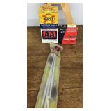 Empty shotgun shell boxes plus cleaning rods