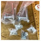 2 toilet paper roll holders with hardware