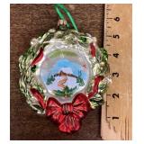 Mercury glass Christmas ornament