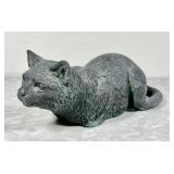 9" Resin Goose Creek garden cat --Hide-A-Key