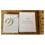 Glass Barn handmade heart necklace