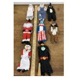 8 woven dolls