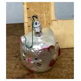 German mercury glass ornament with 3 faces