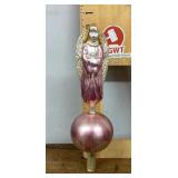 Mercury glass angel Christmas tree topper