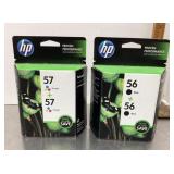 2 HP ink cartridges