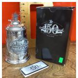 Anheuser-Busch 150th Anniversary pewter beer stein