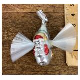 Inge glass Santa in airplane clip ornament