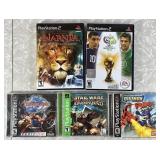 2 PS2 games, 3 Playstation games