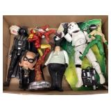 Box of action figures