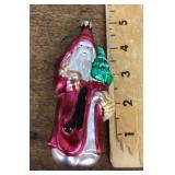 German mercury glass St. Nick ornament